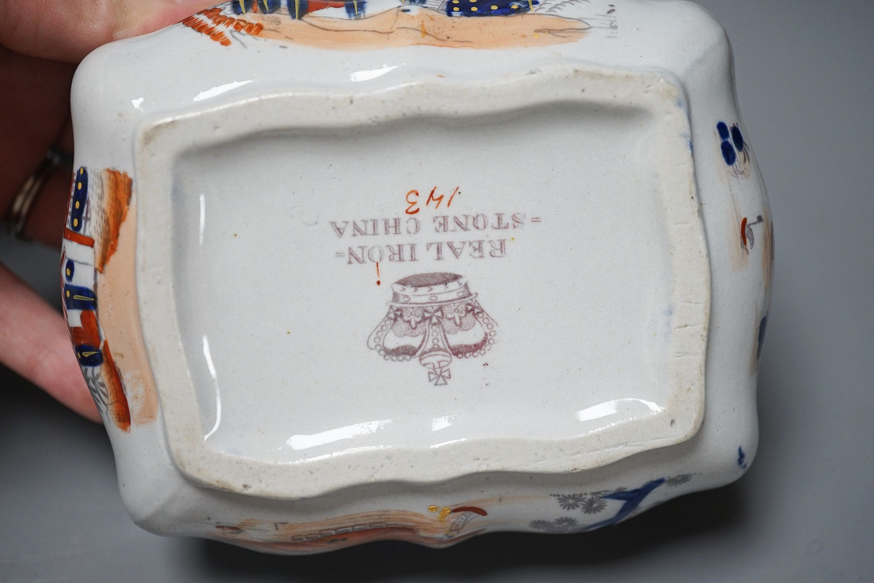 A Victorian ‘Real ironstone china’ toilet set